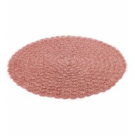 Lugar Americano 38,5cm De Poliéster Pétala Rose